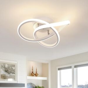 Comely Deckenlampe LED, 30W 3300LM LED Deckenleuchte Modern, Kreative Blumenform LED Deckenbeleuchtung für Schlafzimmer Flur Küche Balkon, 4500K Natürliches Licht, Weiß Comely Deckenlampe LED, 30W 3300LM LED Deckenleuchte Modern, Kreative Blumenform LED Deckenbeleuchtung für Schlafzimmer Flur Küche Balkon, 4500K Natürliches Licht, Weiß