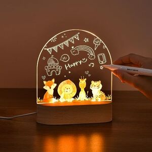 OTraki Personalisiertes Kinder Nachtlicht Weihnachtsgeschenke für Babys Individuelle Nachttischlampe für Kinder Baby Geschenk zur Geburt für Mädchen Junge mit Animalprint, Acryl OTraki Personalisiertes Kinder Nachtlicht Weihnachtsgeschenke für Babys Individuelle Nachttischlampe für Kinder Baby Geschenk zur Geburt für Mädchen Junge mit Animalprint, Acryl