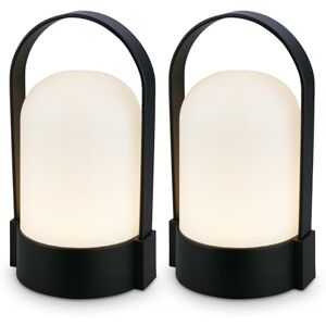 BRILONER 2er-Set LED Tischlampen kabellos IP44 mit Touch, dimmbar in Stufen, Akku tauschbar, Nachttischlampe, LED Lampe, Campinglampe, Tischleuchte, Akku Lampe, Outdoor, 8,5x8x15,5 cm, Schwarz BRILONER 2er-Set LED Tischlampen kabellos IP44 mit Touch, dimmbar in Stufen, Akku tauschbar, Nachttischlampe, LED Lampe, Campinglampe, Tischleuchte, Akku Lampe, Outdoor, 8,5x8x15,5 cm, Schwarz