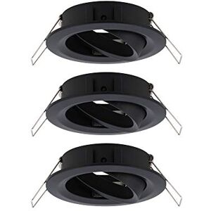Paulmann 92487 Einbauleuchte Choose Spot schwenkbar max. 3x10W Deckeneinbaustrahler Schwarz matt Einbaulampe ohne Leuchtmittel Alu Paulmann 92487 Einbauleuchte Choose Spot schwenkbar max. 3x10W Deckeneinbaustrahler Schwarz matt Einbaulampe ohne Leuchtmittel Alu