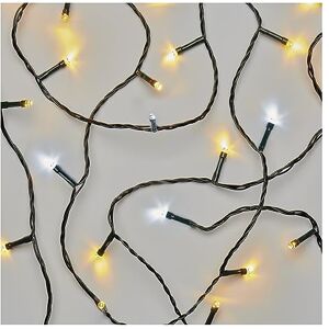 Emos Connect System 10m Lichterkette Standard, Weihnachtslichterkette 50 LEDs Warmweiß/50 LEDs Kaltweiß, Erweiterungsteil C (ohne Verbindungskabel und Adapter), IP44 für Innen und Außen Emos Connect System 10m Lichterkette Standard, Weihnachtslichterkette 50 LEDs Warmweiß/50 LEDs Kaltweiß, Erweiterungsteil C (ohne Verbindungskabel und Adapter), IP44 für Innen und Außen