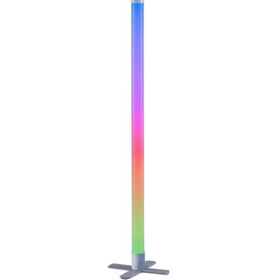 LeuchtenDirekt LED-Stehlampe Silbergrau Transparent Kunststoff Metall H 100 cm mit RGB-Farbwechsel LeuchtenDirekt LED-Stehlampe Silbergrau Transparent Kunststoff Metall H 100 cm mit RGB-Farbwechsel