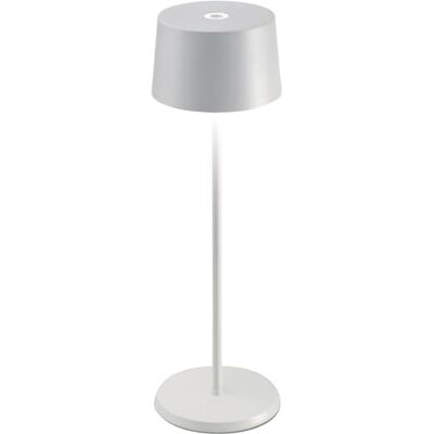 Zafferano , Olivia Pro Lampe, Tragbare und Wiederaufladbare Tischlampe mit Touch Control, Geeignet für Wohnzimmer und Außenbereich, Dimmer, 2200-3000 K, Höhe 35 cm, Farbe Weiß Zafferano , Olivia Pro Lampe, Tragbare und Wiederaufladbare Tischlampe mit Touch Control, Geeignet für Wohnzimmer und Außenbereich, Dimmer, 2200-3000 K, Höhe 35 cm, Farbe Weiß