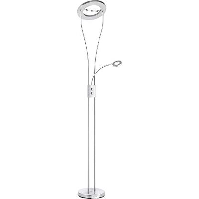 LeuchtenDirekt LED Stehlampe mit Leselampe Deckenfluter dimmbar Deckenfluter, verstellbarer Lesearm, warmweiss, für Wohnzimmer, Büro und Schlafzimmer LeuchtenDirekt LED Stehlampe mit Leselampe Deckenfluter dimmbar Deckenfluter, verstellbarer Lesearm, warmweiss, für Wohnzimmer, Büro und Schlafzimmer