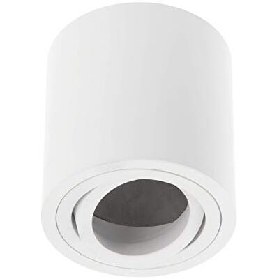 GTV lighting Deckenleuchte AVEIRO BIS, Tube-Deckenleuchten Aluminium Aufputzleuchte Aufbauspot Aufbaustrahler GU10-Fassung 80x90mm, IP20, max 20W, rund, weiß GTV lighting Deckenleuchte AVEIRO BIS, Tube-Deckenleuchten Aluminium Aufputzleuchte Aufbauspot Aufbaustrahler GU10-Fassung 80x90mm, IP20, max 20W, rund, weiß