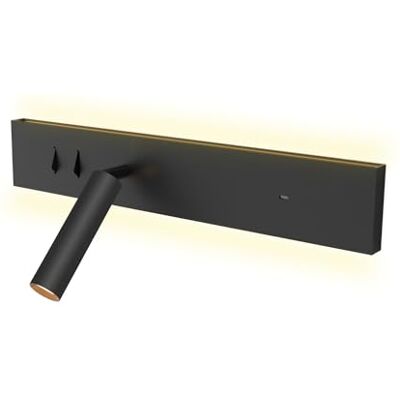 kalb Material für Möbel kalb I Avay Bett-Panel mit USB-C, Moderne LED Wandlampe, Flexibles Leselicht mit Lademöglichkeit, Nachtlicht für Schlafzimmer, Energiesparende USB-C Nachttischlampe & Spot schwarz (Rechte Seite) kalb Material für Möbel kalb I Avay Bett-Panel mit USB-C, Moderne LED Wandlampe, Flexibles Leselicht mit Lademöglichkeit, Nachtlicht für Schlafzimmer, Energiesparende USB-C Nachttischlampe & Spot schwarz (Rechte Seite)