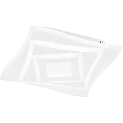 Fischer & Honsel Deckenleuchte, Hero weiß Acryl satiniert L: 32,00 cm, B: 32,00 cm Ausl. Decke: 6,50 cm FB CCT, dimmbar Stufenlos 1x LED 26,0 Watt 2700/6500 RGBW 1x RGB 2,5 Watt 2500 lm EEG: 21285 Fischer & Honsel Deckenleuchte, Hero weiß Acryl satiniert L: 32,00 cm, B: 32,00 cm Ausl. Decke: 6,50 cm FB CCT, dimmbar Stufenlos 1x LED 26,0 Watt 2700/6500 RGBW 1x RGB 2,5 Watt 2500 lm EEG: 21285