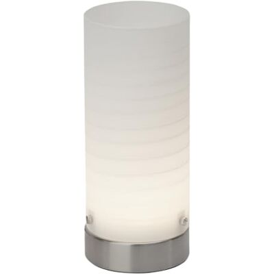 Lightbox LED Tischlampe mit warmweißem Licht (3000 K) & Schalter & LED Tischlampe mit warmweißem Licht Dekorative Tischleuchte mit Schalter Glas/Metall Eisen/Weiß Höhe 20cm Lightbox LED Tischlampe mit warmweißem Licht (3000 K) & Schalter & LED Tischlampe mit warmweißem Licht Dekorative Tischleuchte mit Schalter Glas/Metall Eisen/Weiß Höhe 20cm