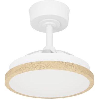 EGLO LED Deckenventilator mit einziehbaren Flügeln Malpica Ventilator Decke mit Beleuchtung, dimmbar mit Fernbedienung, Timer, DC Motor, warmweiß kaltweiß, Holz-Optik, Ø 63 cm EGLO LED Deckenventilator mit einziehbaren Flügeln Malpica Ventilator Decke mit Beleuchtung, dimmbar mit Fernbedienung, Timer, DC Motor, warmweiß kaltweiß, Holz-Optik, Ø 63 cm