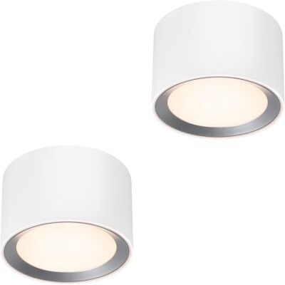 Nordlux Landon Smart Deckenleuchten 2er-Set Weiß – IP44 App-Steuerung, Dimmbar & Tunable White (2700-6500K), Flaches Design für Bad, Küche & Flur – Jetzt Günstiger im Doppelpack! Nordlux Landon Smart Deckenleuchten 2er-Set Weiß – IP44 App-Steuerung, Dimmbar & Tunable White (2700-6500K), Flaches Design für Bad, Küche & Flur – Jetzt Günstiger im Doppelpack!