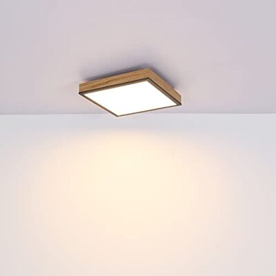 INNOVATE LED Deckenleuchte Holzrahmen eckig 45x45cm – Deckenlampe Holz flach – Panel quadratisch – modernes Deckenpanel LED Wohnzimmerlampe 230 Volt 1500 Lumen 3000K 24 Watt INNOVATE LED Deckenleuchte Holzrahmen eckig 45x45cm – Deckenlampe Holz flach – Panel quadratisch – modernes Deckenpanel LED Wohnzimmerlampe 230 Volt 1500 Lumen 3000K 24 Watt