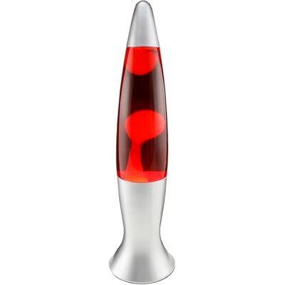 ChiliTec Lavalampe Wachslampe 40cm 1,5m Kabel mit Schalter Tischleuchte Stimmungslicht Silber Gelb Rot ChiliTec Lavalampe Wachslampe 40cm 1,5m Kabel mit Schalter Tischleuchte Stimmungslicht Silber Gelb Rot