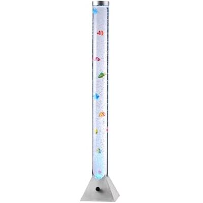 LeuchtenDirekt LED Wassersäule 120cm RGB-Farbwechsel Sprudelsäule Fische bedienbar über Schnurschalter, Kinderzimmer-Leuchte, inkl. Fische, stahlfarben LeuchtenDirekt LED Wassersäule 120cm RGB-Farbwechsel Sprudelsäule Fische bedienbar über Schnurschalter, Kinderzimmer-Leuchte, inkl. Fische, stahlfarben