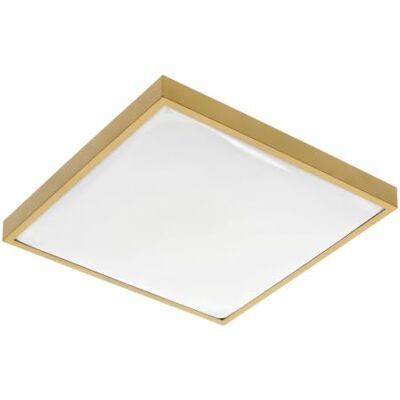 GTV LED Deckenleuchte ALTAR, quadratisch 295x295mm, 24W, 1680lm, 4000K Neutralweiß, IP44 Spritzwasserschutz, Deckenlampe für Badezimmer und Küche, Gold GTV LED Deckenleuchte ALTAR, quadratisch 295x295mm, 24W, 1680lm, 4000K Neutralweiß, IP44 Spritzwasserschutz, Deckenlampe für Badezimmer und Küche, Gold
