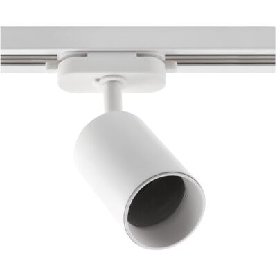 GTV RICO Strahler für 1-Phasen Stromschiene, Schienenstrahler mit GU10 Fassung, Schwenkbarer Leuchtenkopf, max. 20W, Aluminium, Deckenstrahler für Wohnzimmer, Weiß GTV RICO Strahler für 1-Phasen Stromschiene, Schienenstrahler mit GU10 Fassung, Schwenkbarer Leuchtenkopf, max. 20W, Aluminium, Deckenstrahler für Wohnzimmer, Weiß