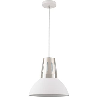 GTV Pendelleuchte Deckenleuchte ARTEMIA L, 2508, AC220-240V, 50/60Hz, 1*E27, max.40W, IP20, einfach weiß, 34,5cm GTV Pendelleuchte Deckenleuchte ARTEMIA L, 2508, AC220-240V, 50/60Hz, 1*E27, max.40W, IP20, einfach weiß, 34,5cm