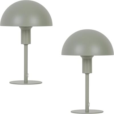 Nordlux ELLEN MINI Tischlampe im 2er-Set – Skandinavisches Design, E14 Fassung (max. 40W), Schalter am Kabel, Staubgrün – Platzsparend & Perfekt für Regale, Fensterbänke & Kinderzimmer Nordlux ELLEN MINI Tischlampe im 2er-Set – Skandinavisches Design, E14 Fassung (max. 40W), Schalter am Kabel, Staubgrün – Platzsparend & Perfekt für Regale, Fensterbänke & Kinderzimmer