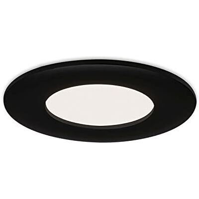 BRILONER Leuchten LED Einbauleuchte, Einbaulampe LED, Deckenlampe 5 Watt, 450 Lumen, 4.000 Kelvin, IP44, Schwarz-matt, 85x27mm (DxH) BRILONER Leuchten LED Einbauleuchte, Einbaulampe LED, Deckenlampe 5 Watt, 450 Lumen, 4.000 Kelvin, IP44, Schwarz-matt, 85x27mm (DxH)