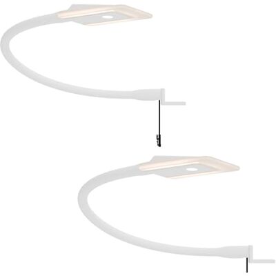 kalb Material für Möbel kalb LED Bettleuchte Leseleuchte Flexleuchte Nachttischlampe Leselampe Nachtlicht, Auswahl:2er Set weiß kalb Material für Möbel kalb LED Bettleuchte Leseleuchte Flexleuchte Nachttischlampe Leselampe Nachtlicht, Auswahl:2er Set weiß