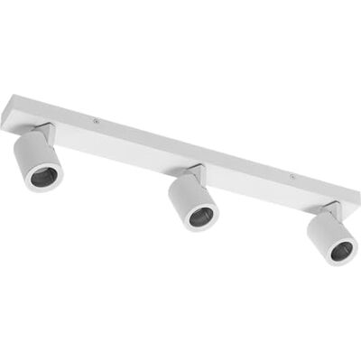 GTV Deckenleuchte VENETO moderne Beleuchtung für Büros, Wohnungen und Räume Deckenlampen Deckenleuchten 3 x GU10 Rund Weiss IP20, Weiß GTV Deckenleuchte VENETO moderne Beleuchtung für Büros, Wohnungen und Räume Deckenlampen Deckenleuchten 3 x GU10 Rund Weiss IP20, Weiß