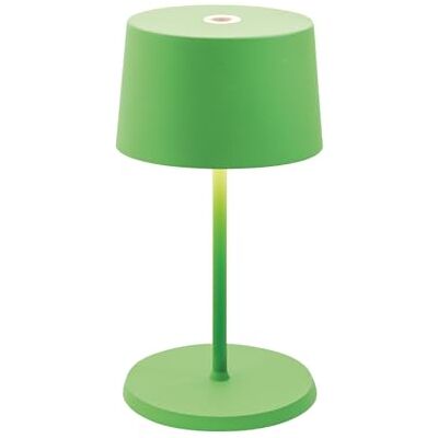 Zafferano , Olivia Mini Lampe, Tragbare und Wiederaufladbare Tischlampe mit Touch Control, Geeignet für Wohnzimmer und Außenbereich, Dimmer, 2700-3000 K, Höhe 22 cm, Farbe Grün Zafferano , Olivia Mini Lampe, Tragbare und Wiederaufladbare Tischlampe mit Touch Control, Geeignet für Wohnzimmer und Außenbereich, Dimmer, 2700-3000 K, Höhe 22 cm, Farbe Grün