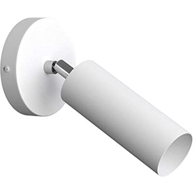 Creative Fermaluce Metal Verstellbarer Strahler, Wandleuchte aus Metall mit Tub-E14 Ohne Glühbirne, Weiß Creative Fermaluce Metal Verstellbarer Strahler, Wandleuchte aus Metall mit Tub-E14 Ohne Glühbirne, Weiß