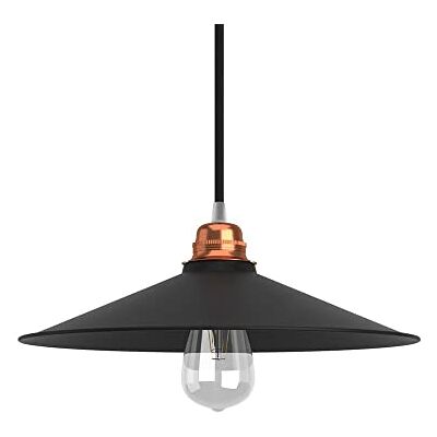 Creative Lampenschirm Swing aus lackiertem Metall mit E27 Anschluss BPAM13 Schwarz Creative Lampenschirm Swing aus lackiertem Metall mit E27 Anschluss BPAM13 Schwarz