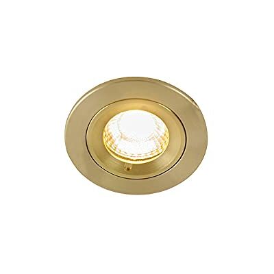 QAZQA Moderner Gold-Einbauspot - IP44 - Xena Round QAZQA Moderner Gold-Einbauspot - IP44 - Xena Round