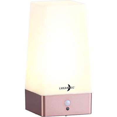 Lunartec Nachttischlampe mit USB: LED-Akku-Tischlampe mit PIR-Bewegungs-Sensor, USB, warmweiß, eckig (Nachttisch-Lampe, Tischlampe Akku Bewegungsmelder, Leuchte) Lunartec Nachttischlampe mit USB: LED-Akku-Tischlampe mit PIR-Bewegungs-Sensor, USB, warmweiß, eckig (Nachttisch-Lampe, Tischlampe Akku Bewegungsmelder, Leuchte)