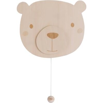 BO BABY'S ONLY Baby's Only Wandleuchte Bär Wonder Braun Wandleuchte für Babyzimmer Nachtlampe mit batterie für Kinderzimmer FSC-Gütezeichen Holzlampe 25000 Brennstunden BO BABY'S ONLY Baby's Only Wandleuchte Bär Wonder Braun Wandleuchte für Babyzimmer Nachtlampe mit batterie für Kinderzimmer FSC-Gütezeichen Holzlampe 25000 Brennstunden