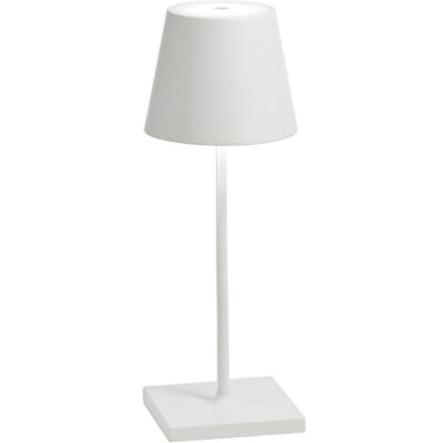Zafferano , Poldina Pro Mini Lampe, Kabellose, Wiederaufladbare Tischlampe mit Touch Control, Auch für den Außenbereich Geeignet, Dimmer, 2200-3000 K, Höhe 30 cm, Farbe Weiß Zafferano , Poldina Pro Mini Lampe, Kabellose, Wiederaufladbare Tischlampe mit Touch Control, Auch für den Außenbereich Geeignet, Dimmer, 2200-3000 K, Höhe 30 cm, Farbe Weiß