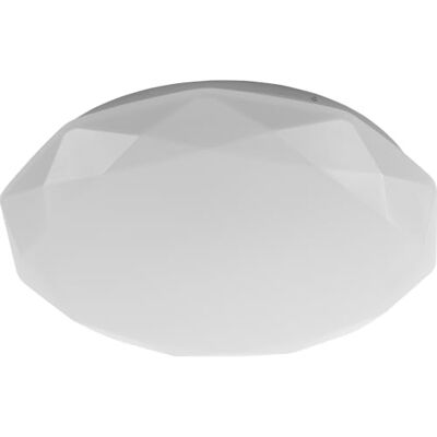 GTV LED Deckenleuchte STARS BIS, 24W Deckenlampe mit geometrischem Design, IP54 spritzwassergeschützt, 1920lm, 4000K Neutralweiß, Ø330mm, für Bad Wohnzimmer, weiß GTV LED Deckenleuchte STARS BIS, 24W Deckenlampe mit geometrischem Design, IP54 spritzwassergeschützt, 1920lm, 4000K Neutralweiß, Ø330mm, für Bad Wohnzimmer, weiß