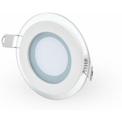 Maxkomfort LED Panel 6W RUND warmweiß Glasrand leuchtend Einbaustrahler Einbauleuchte Deckenstrahler Deckenleuchte Deckenlampe Ultraslim Slim EEK: A Maxkomfort LED Panel 6W RUND warmweiß Glasrand leuchtend Einbaustrahler Einbauleuchte Deckenstrahler Deckenleuchte Deckenlampe Ultraslim Slim EEK: A