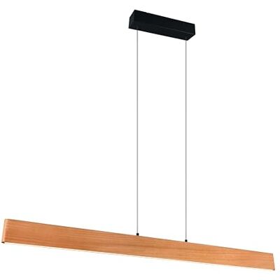 Trio Leuchten LED Pendelleuchte Edgewood 359719130, Metall Schwarz matt, Holz Gummibaum, 35 Watt LED, Up & Down Beleuchtung, 4-fach Touch, Sensordimmer, Lichtfarbe stufenlos einstellbar Trio Leuchten LED Pendelleuchte Edgewood 359719130, Metall Schwarz matt, Holz Gummibaum, 35 Watt LED, Up & Down Beleuchtung, 4-fach Touch, Sensordimmer, Lichtfarbe stufenlos einstellbar