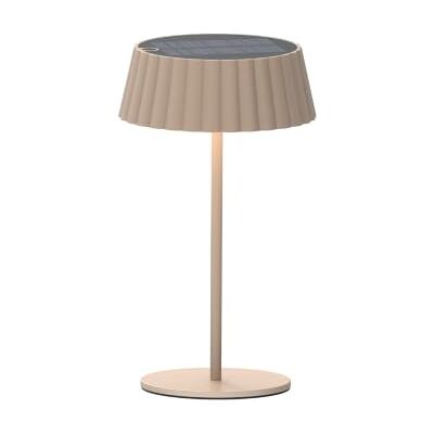 BOLD LED Solar-Tischleuchte Dimmbare Akku Tischlampe Kabellos in Sand BOLD LED Solar-Tischleuchte Dimmbare Akku Tischlampe Kabellos in Sand