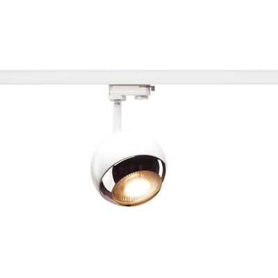 SLV LIGHT EYE 150, Strahler für 3Phasen Hochvolt-Stromschiene, Weiß / Chrom SLV LIGHT EYE 150, Strahler für 3Phasen Hochvolt-Stromschiene, Weiß / Chrom
