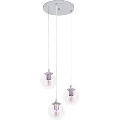 EGLO Cluster Hängelampe Ariscani 2, 3-flammige Pendelleuchte irisierend EGLO Cluster Hängelampe Ariscani 2, 3-flammige Pendelleuchte irisierend