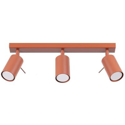 Sollux Lighting Ring Moderne Spotbar 3 Licht Rot Ocker - Beleuchtungsstange Sollux Lighting Ring Moderne Spotbar 3 Licht Rot Ocker - Beleuchtungsstange
