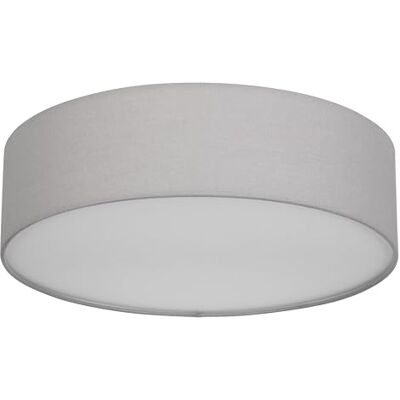 REV Deckenlampe LED 40cm, Stoff-Lampenschirm im Vintage Look, grau REV Deckenlampe LED 40cm, Stoff-Lampenschirm im Vintage Look, grau