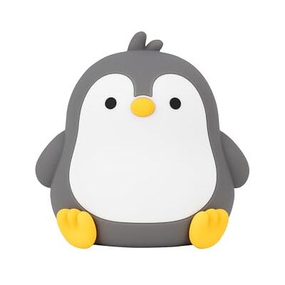 Cartomania Nachtlicht für Kinder, Nachttischlampe mit Tiermotiv, Silikonlampe mit 7 RGB Faben, USB Lampe für Babyzimmer, Wideraufladbare Lampe für Schlafzimmer, Geschenkidee für Familien, weiß-schwarz Cartomania Nachtlicht für Kinder, Nachttischlampe mit Tiermotiv, Silikonlampe mit 7 RGB Faben, USB Lampe für Babyzimmer, Wideraufladbare Lampe für Schlafzimmer, Geschenkidee für Familien, weiß-schwarz