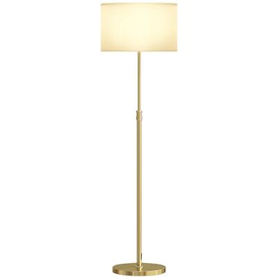 HOMCOM Stehlampe Wohnzimmer Dimmbar mit Leinenschirm Szenenmodis E27 Höhenverstellbare Stehleuchte, Timer, 3 Farbtemperaturen, Fußschalter, 2,4G Fernbedienung, Standleuchte, Schlafzimmer, Büro HOMCOM Stehlampe Wohnzimmer Dimmbar mit Leinenschirm Szenenmodis E27 Höhenverstellbare Stehleuchte, Timer, 3 Farbtemperaturen, Fußschalter, 2,4G Fernbedienung, Standleuchte, Schlafzimmer, Büro