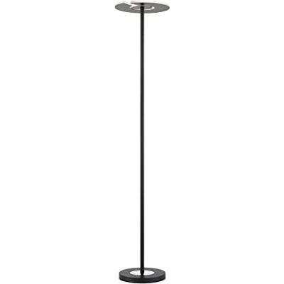 Fischer & Honsel Stehleuchte, Dent schwarz matt chromfarben Abdeckglas-weiß H: 180,00 cm, D: 35,00 cm stufenlos dimmbar CCT 3 Stufen 1x LED 37,0 Watt 2700/3350/4000 4500 lm EEG: F 40323 Fischer & Honsel Stehleuchte, Dent schwarz matt chromfarben Abdeckglas-weiß H: 180,00 cm, D: 35,00 cm stufenlos dimmbar CCT 3 Stufen 1x LED 37,0 Watt 2700/3350/4000 4500 lm EEG: F 40323
