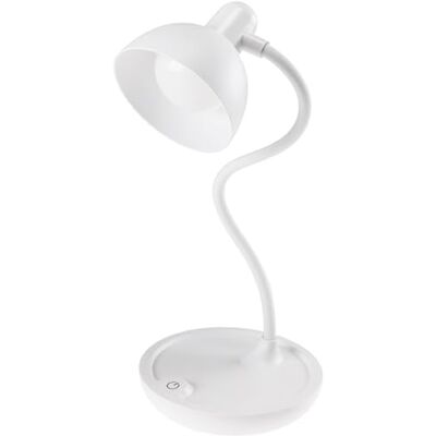 ChiliTec Tischleuchte 3x AA Batterie 25cm Schwanenhals Dimmbare Led Leseleuchte Licht Warmweiß 3000k Weiß ChiliTec Tischleuchte 3x AA Batterie 25cm Schwanenhals Dimmbare Led Leseleuchte Licht Warmweiß 3000k Weiß