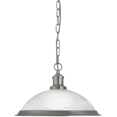 Searchlight 1-flammige Bistroleuchte in satiniertem Silber. Ref. 1591SS, 60 W, silber Searchlight 1-flammige Bistroleuchte in satiniertem Silber. Ref. 1591SS, 60 W, silber