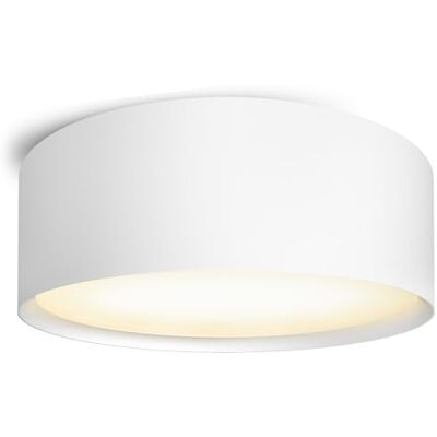 SSC-LUXon PIATO Aufbaustrahler weiß rund groß 20W warmweiß Decke inkl LED Heller Aufputz-Deckenspot weiß matt mit 20W & 2900 Lumen warmweiß, für Wohnzimmer, Küche & Büro, direkt an 230V, inkl. LED SSC-LUXon PIATO Aufbaustrahler weiß rund groß 20W warmweiß Decke inkl LED Heller Aufputz-Deckenspot weiß matt mit 20W & 2900 Lumen warmweiß, für Wohnzimmer, Küche & Büro, direkt an 230V, inkl. LED