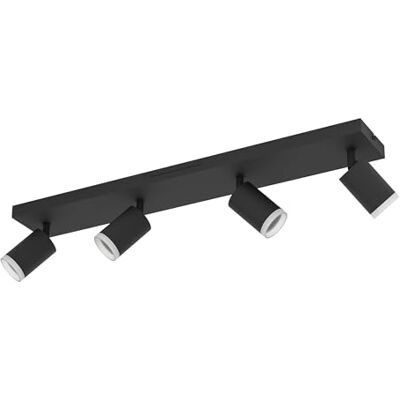 EGLO connect.z Smart-Home LED Deckenlampe Melitello-Z, Deckenstrahler mit 4 Spots, ZigBee, Matter, App und Sprachsteuerung Alexa, warmweiß-kaltweiß, RGB, Deckenleuchte dimmbar, schwarz EGLO connect.z Smart-Home LED Deckenlampe Melitello-Z, Deckenstrahler mit 4 Spots, ZigBee, Matter, App und Sprachsteuerung Alexa, warmweiß-kaltweiß, RGB, Deckenleuchte dimmbar, schwarz