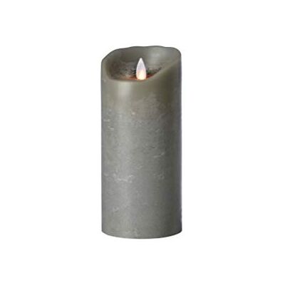 sompex LED-Kerzen mit flackernder Flamme, Echtwachskerze, batteriebetrieben, Timerfunktion, Adventskranz, Flackerlicht, grau, 8 x 18 cm sompex LED-Kerzen mit flackernder Flamme, Echtwachskerze, batteriebetrieben, Timerfunktion, Adventskranz, Flackerlicht, grau, 8 x 18 cm