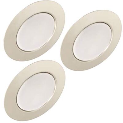 Trango 3er Set G4E-038 LED Möbel Einbaustrahler 12Volt AC/DC Einbauleuchte, Deckenleuchte in Chrom zum Ersetzen herkömmlichen G4 Möbelleuchte, Küchenhaube Leuchte, Schrankleuchte usw. Trango 3er Set G4E-038 LED Möbel Einbaustrahler 12Volt AC/DC Einbauleuchte, Deckenleuchte in Chrom zum Ersetzen herkömmlichen G4 Möbelleuchte, Küchenhaube Leuchte, Schrankleuchte usw.