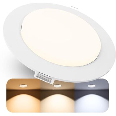 SSC-LUXon RX-3 LED Einbauspot rund weiß GX53 5W 3 Lichtfarben 230V Weißer Deckeneinbaustrahler 5W für Wohnzimmer, Flur & Küche Lichtfarbe warmweiß, neutralweiß & kaltweiß wählbar, wechselbar SSC-LUXon RX-3 LED Einbauspot rund weiß GX53 5W 3 Lichtfarben 230V Weißer Deckeneinbaustrahler 5W für Wohnzimmer, Flur & Küche Lichtfarbe warmweiß, neutralweiß & kaltweiß wählbar, wechselbar