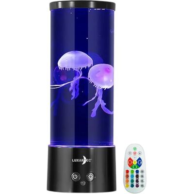 Lunartec Quallenlampe: LED-Quallen-Leuchte, 17 Farben, 4 Modi, 3 Helligkeiten, Fernbedienung (LED Quallenleuchte, Lichter, Lava) Lunartec Quallenlampe: LED-Quallen-Leuchte, 17 Farben, 4 Modi, 3 Helligkeiten, Fernbedienung (LED Quallenleuchte, Lichter, Lava)